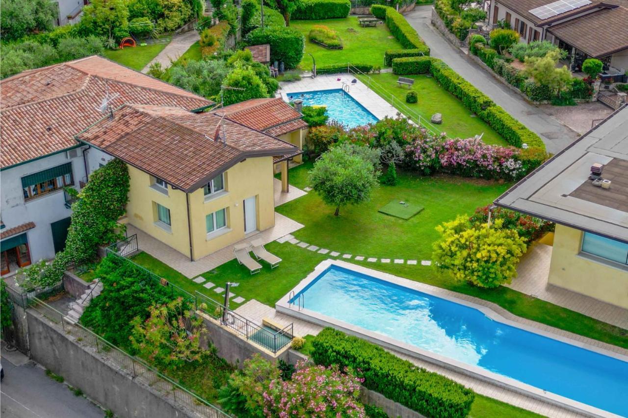 Piscina Panoramica - La Casa Volante Villa Soiano Del Lago Dış mekan fotoğraf